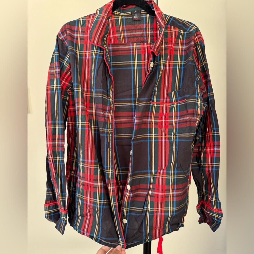 J. Crew Plaid Pajama Set